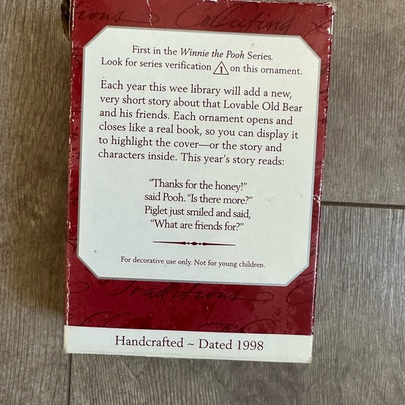 VTG Hallmark keepsake A Visit From Piglet winnie the pooh 1998 Ornament Disney - Picture 16 of 16